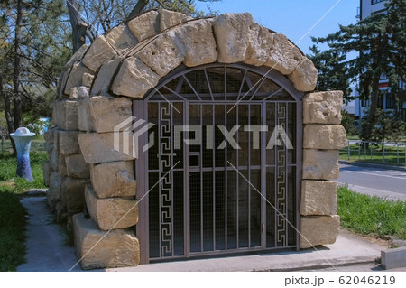 Ancient Greek monument Crypt Geroon in Russia, Anapa. 62046219