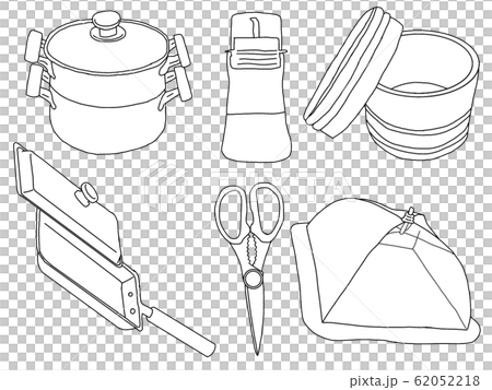 調理器具(モノクロ) 62052218