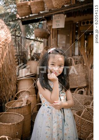 Portrait of Happy cute little girl  62054115