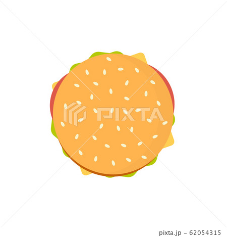 Burger icon flat style simple design Burger icon flat style simple design 62054315