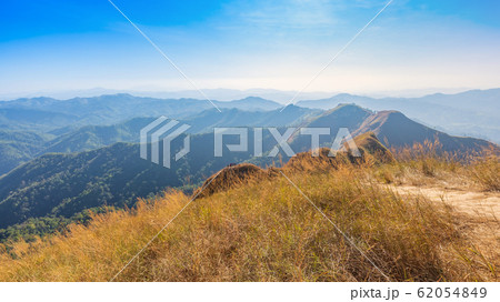 beautiful mountain in sunset at Thong Pha Phum National Park Kanchanaburi of Thailand name Khao Chang Phuak 62054849