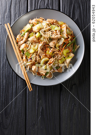 Delicious Filipino food Pancit Bihon rice noodles 62054943