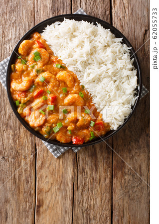 Louisiana shrimp Etouffee with vegetables cooked Louisiana shrimp Etouffee with vegetables cooked 62055733