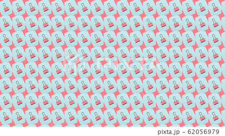 Four binder clips isolated on blue background. Four binder clips isolated on blue background. 62056979