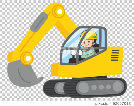 Working construction vehicle excavator car 62057018