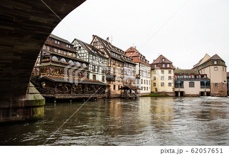 Water canal of Strasbourg, Alsace, France. Water canal of Strasbourg, Alsace, France. 62057651