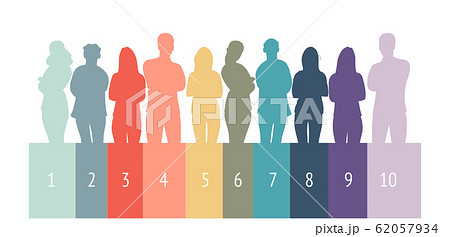 Business team and teamwork concept in flat design. Business team and teamwork concept in flat design. 62057934