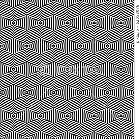 Seamless hexagons pattern. Lines texture. 62058076