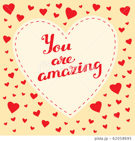 Vector Illustration Valentine Day Greeting Card 62058695