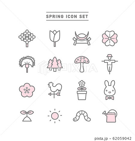 SPRING ICON SET SPRING ICON SET 62059042