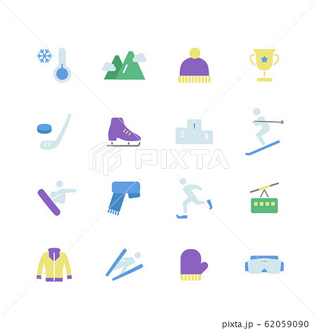 WINTER SPORTS ICON SET 62059090