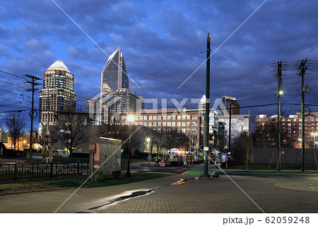 Charlotte, North Carolina skyline at dusk 62059248