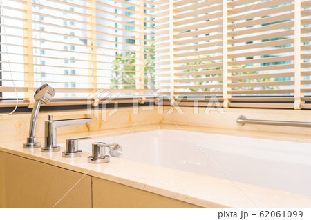 Beautiful luxury white bathtub decoration interior 62061099