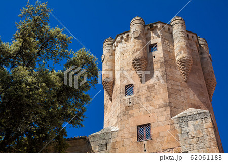 The historical Clavero Tower built on the fifteenth century in the city of Salamaca in Spain The historical Clavero Tower built on the fifteenth century in the city of Salamaca in Spain 62061183