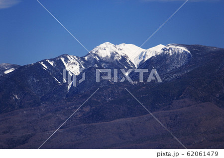 入笠山から 冬の八ヶ岳連峰 天狗岳 入笠山から 冬の八ヶ岳連峰 天狗岳 62061479