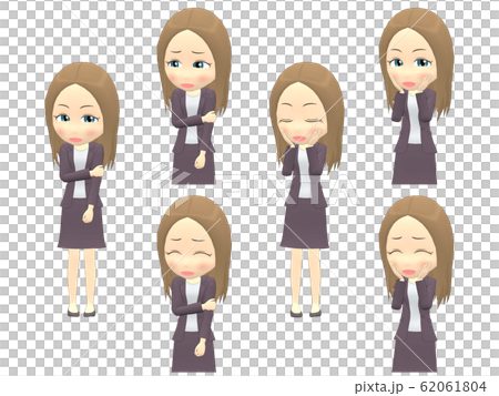 [Shy A] Caucasian Female Casual Straight Front 62061804