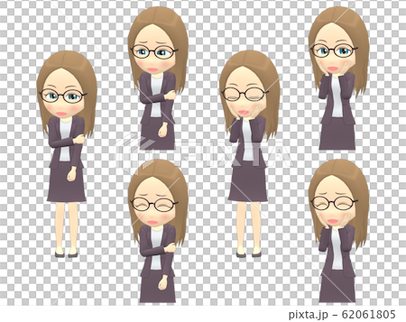 [Shy A] Caucasian Female Casual Straight Front 62061805