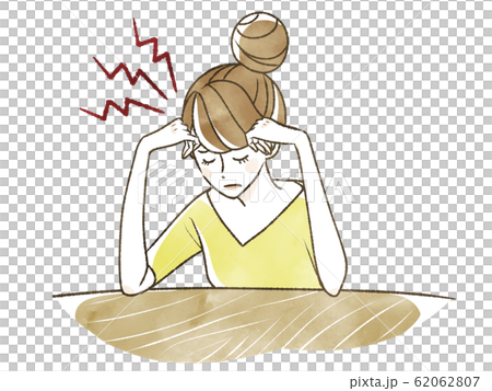 頭痛に悩む女性 62062807