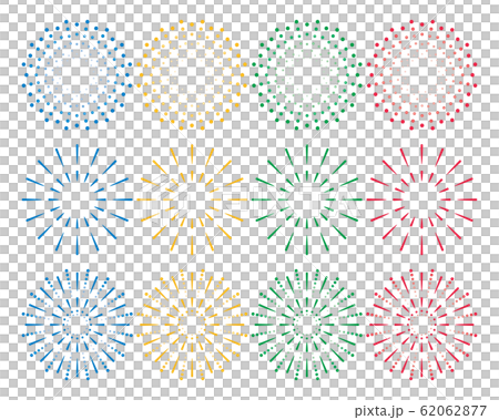 Four color fireworks vector material Four color fireworks vector material 62062877
