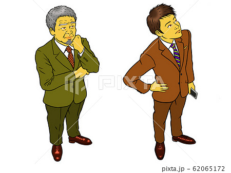 経営者と男性社員のセット 62065172