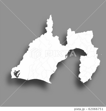 静岡 地図 シルエット アイコンのイラスト素材