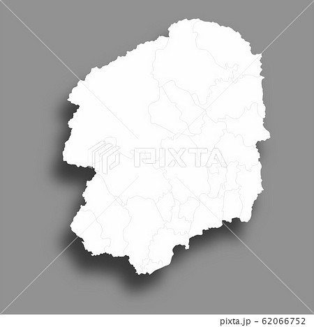 栃木 地図 シルエット アイコンのイラスト素材