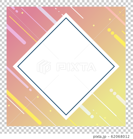 フレーム 正方形 バナーのイラスト素材 62068012 Pixta
