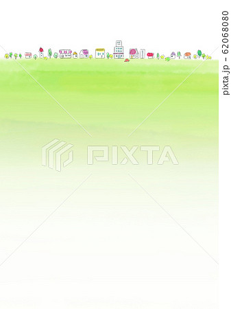 自然風景　住宅　水彩 62068080