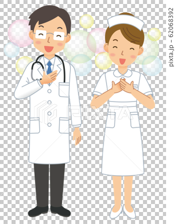 Doctor / Doctor / Nurse / Male / Female / Full body 62068392