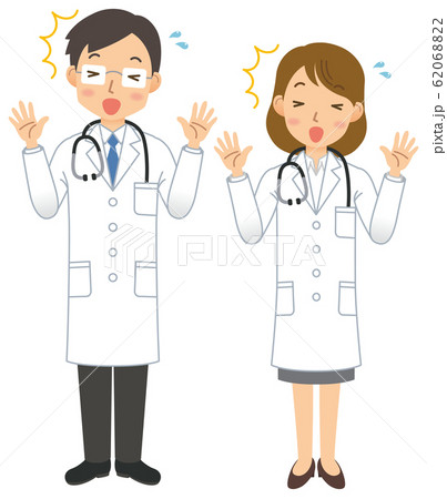 医師／医者／男性／女性／白衣／全身⑪ 62068822
