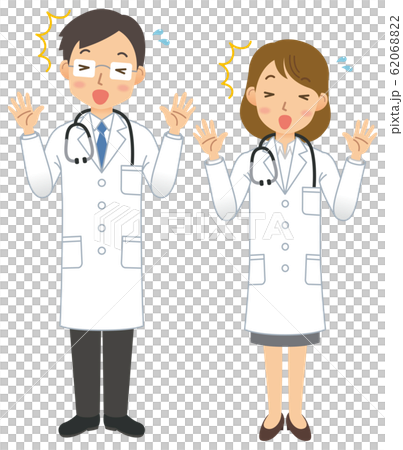 医師／医者／男性／女性／白衣／全身⑪ 62068822