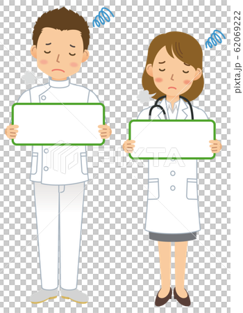 看護師／医師／医者／男性／女性／白衣／全身２２ 62069222