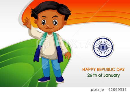 Public holiday poster design with happy kids 62069535