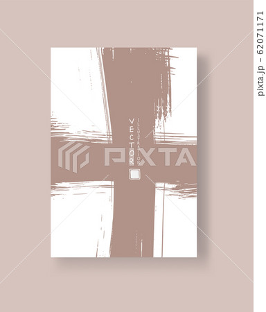 Abstract ink brush banners with grunge effect 62071171
