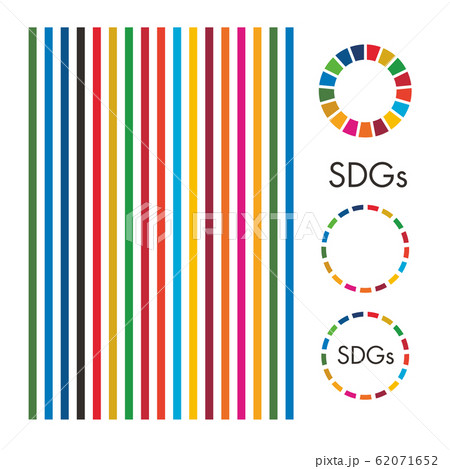 SDGsの目標17項目それぞれのカラーを使ったイメージアイコン SDGsの目標17項目それぞれのカラーを使ったイメージアイコン 62071652