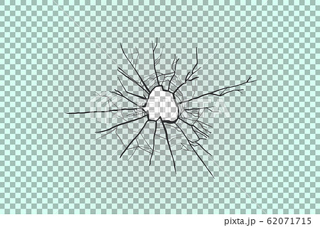Broken transparent glass. Broken transparent glass. 62071715