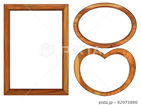 木枠 アンティークフレーム テクスチャー のイラスト素材 6730