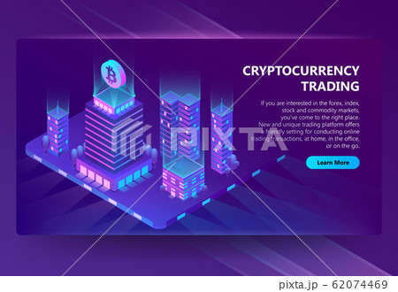 3d isometric site for trading cryptocurrency 62074469
