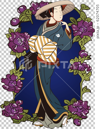 Ukiyo-e Kabuki Actors Women & Flowers Part 4 62074705