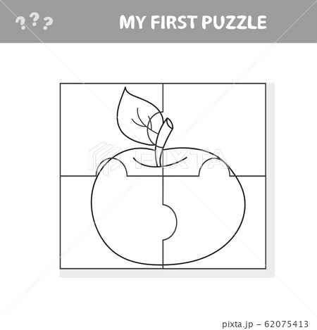 Puzzle game for kids. Education developing worksheet - apple 62075413