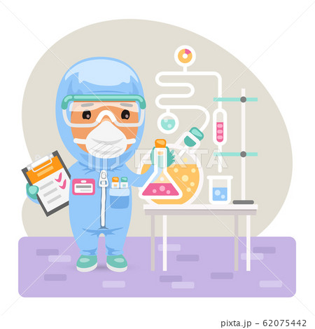Cartoon Medical Chemist 62075442