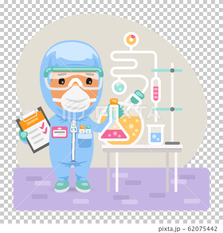 Cartoon Medical Chemist 62075442