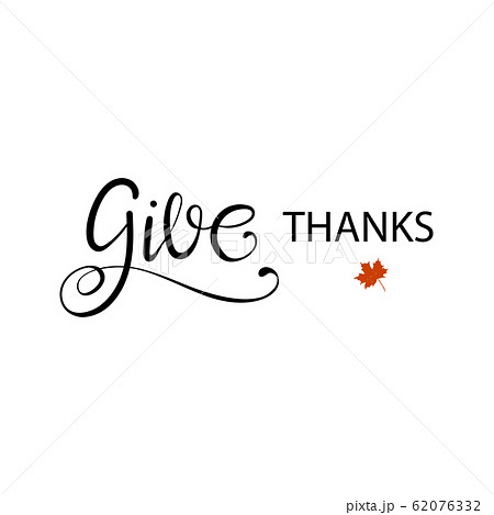 Give thanks hand painted lettering for 62076332