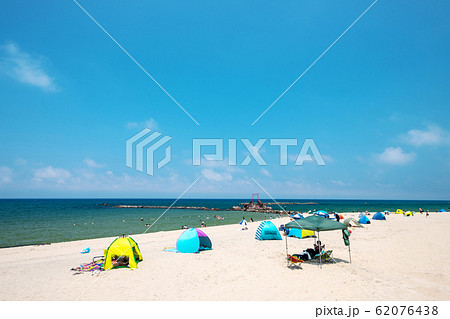 ハワイ海水浴場 夏休み 62076438