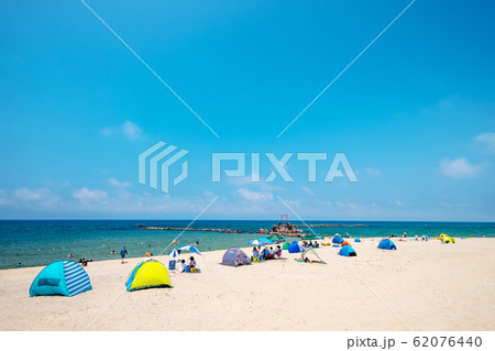 ハワイ海水浴場 夏休み 62076440