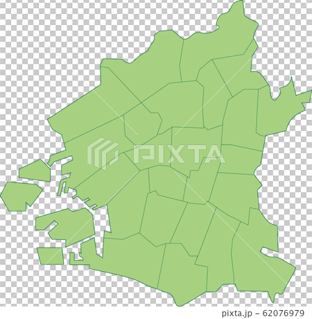 Osaka Map Stock Illustration