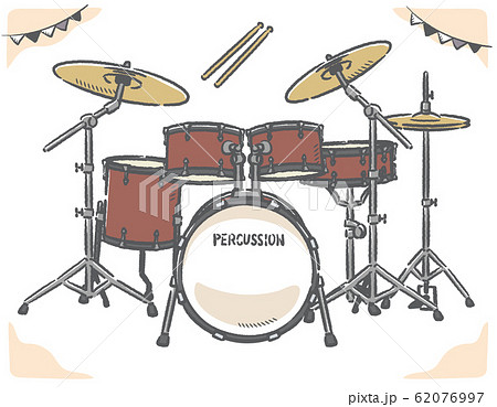 Illustration Material Of Bass Drum Stock Illustration