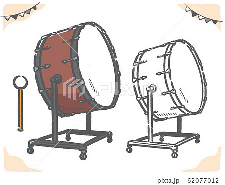Illustration Material Of Bass Drum Stock Illustration