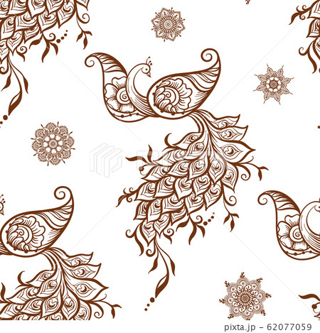 Eastern ethnic style mehendi, traditional indian henna pattern Eastern ethnic style mehendi, traditional indian henna pattern 62077059