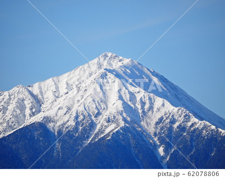 冬の常念岳・前常念岳 長野県 62078806